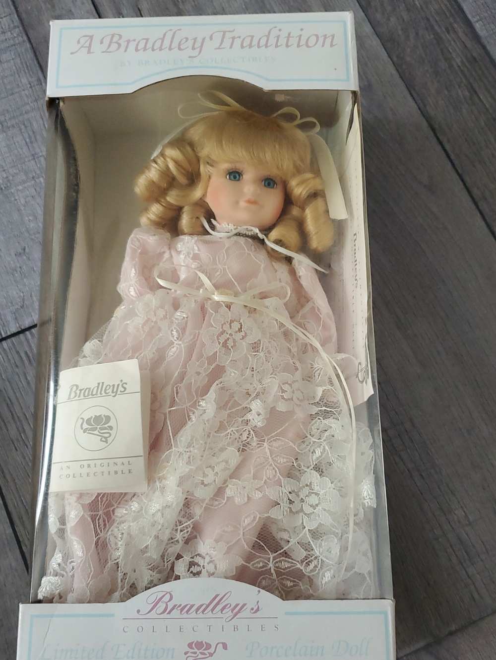 Bradley's Collectible Porcelain Doll - Miss Opal